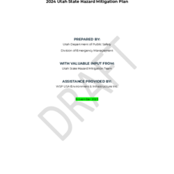 Utah Enhanced Hazard Mitigation Plan- Public Review Draft thumbnail icon