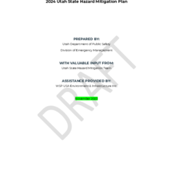 Utah Enhanced Hazard Mitigation Plan- Public Review Draft thumbnail icon