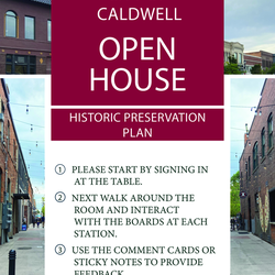 Caldwell Historic Preservation Plan Virtual Open House thumbnail icon